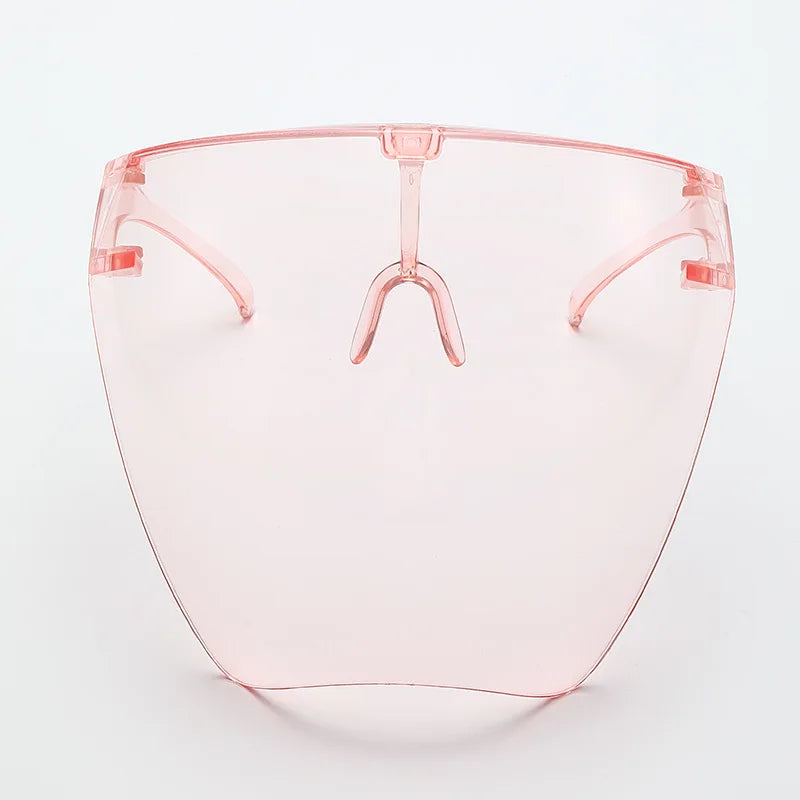 Unisex Colorful Eye Shield Visor Large Mirror cycling Sun Glasses Half Face Shield Guard Protector Face Mask Anti-spray Mask