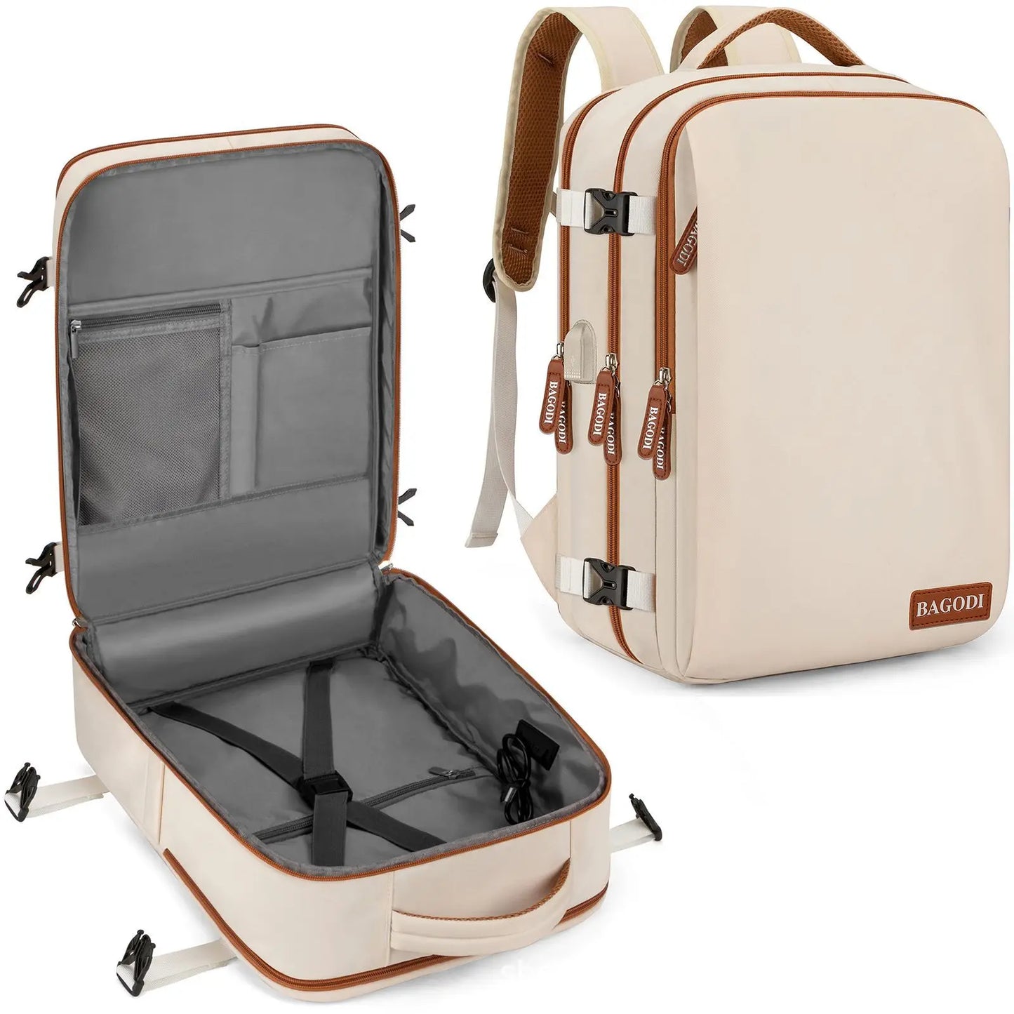 Buylor Travel Backpack Airplane Backpack 45x20x30 for Women/Men Easyjet Cabin Bags Laptop Backpack Casual Daypack for Weekender