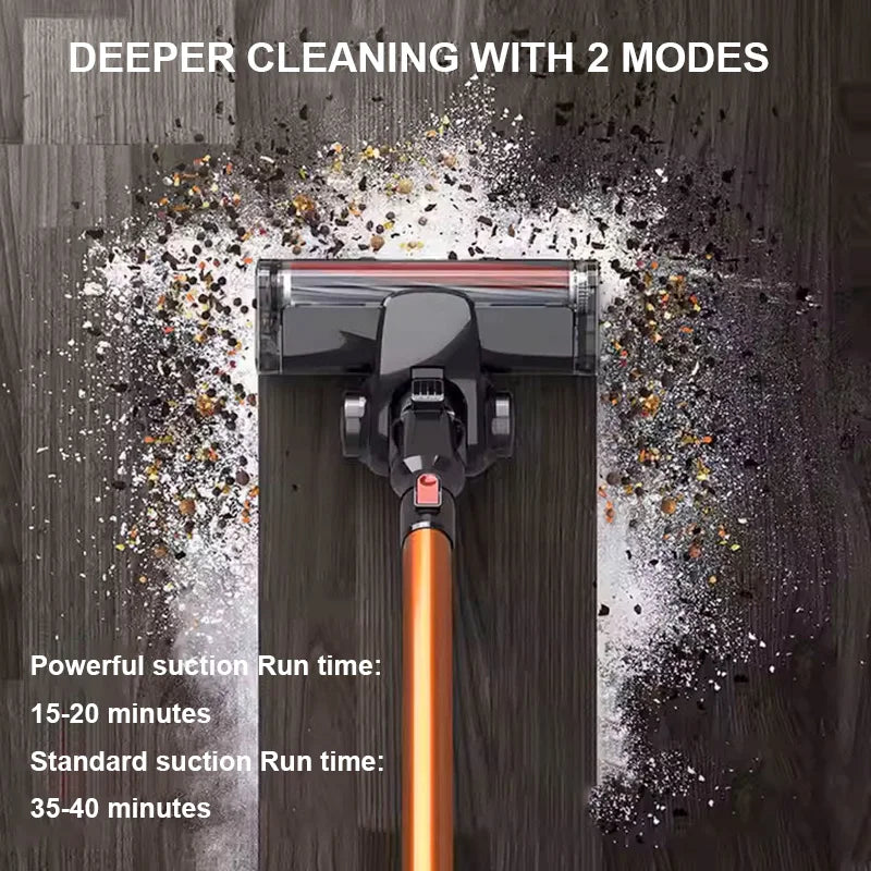 Handheld Wireless Vacuum Cleaner, Removable Battery, 20kPa Powerful Suction Cordless Stick Vacuum for Home Floor Carpet Clean