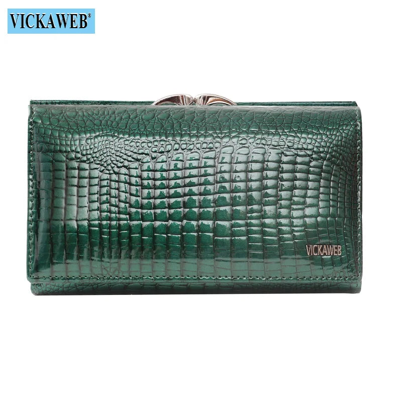 Short Wallet Female Fashion Purses Ladies Alligator Hasp & Zipper Small Coin Bag AE2155