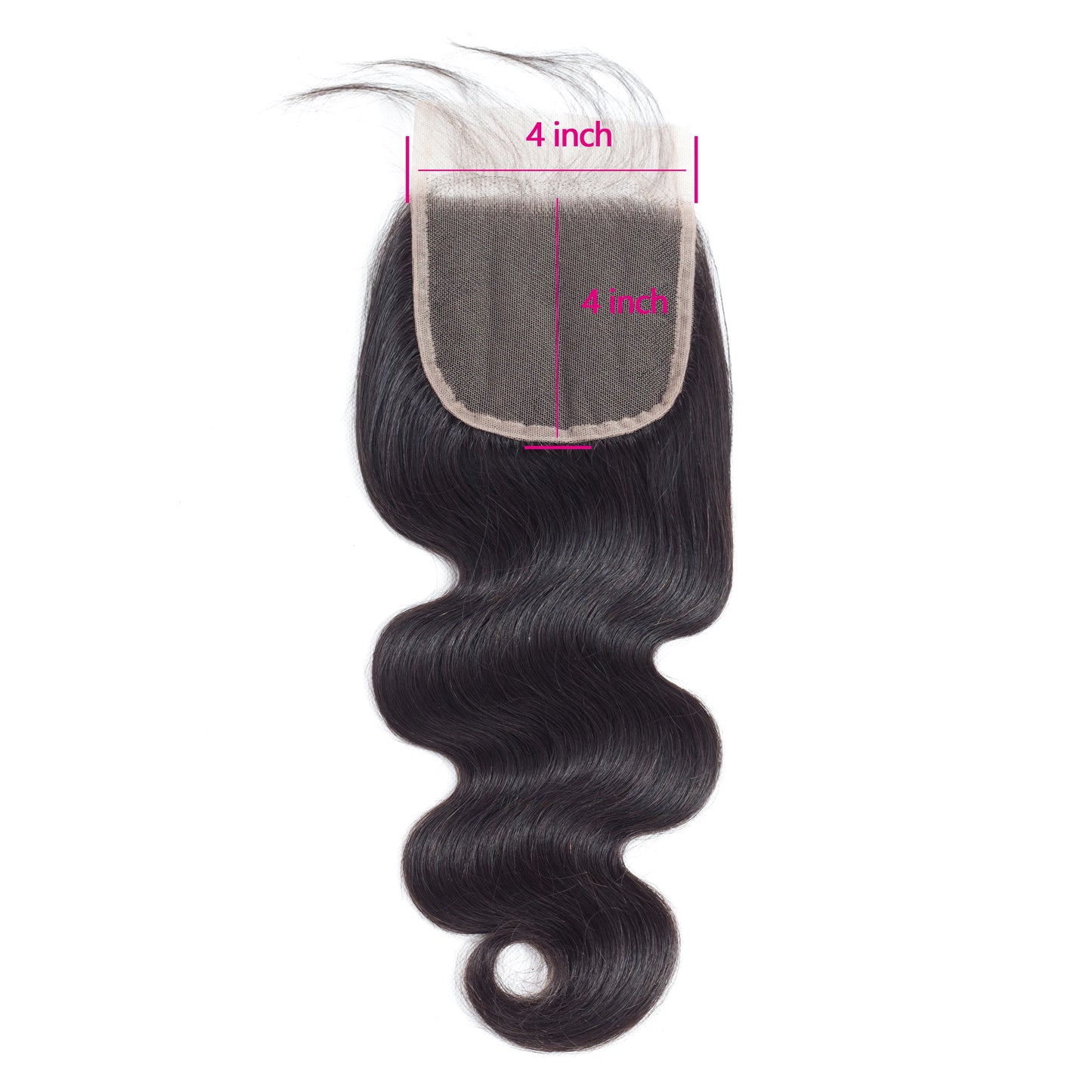 Body Wave 4x4 5x5 2x6 Lace Closure Only Brazilian Human Hair Remy Natural Color Hairline Transparent Lace Closure Pre Plucked