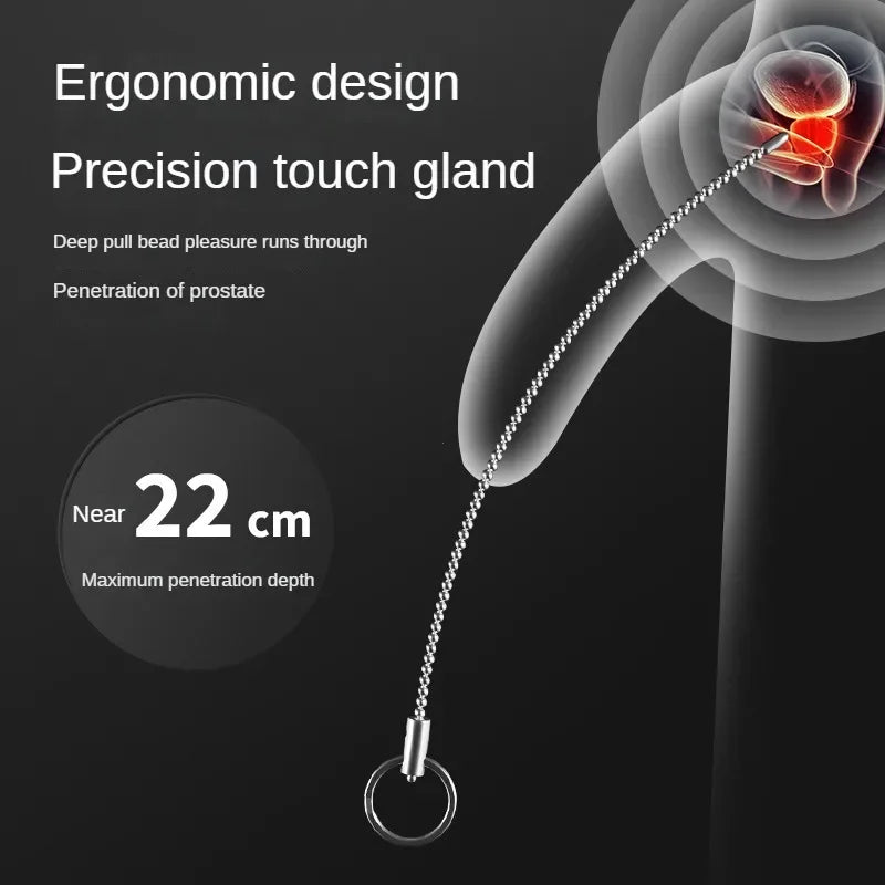 Stainless Steel Urethral Sound Dilators Penis Plug Insert Stimulation Catheter Beads Male Masturbator Horse Eye Sticks BDSM
