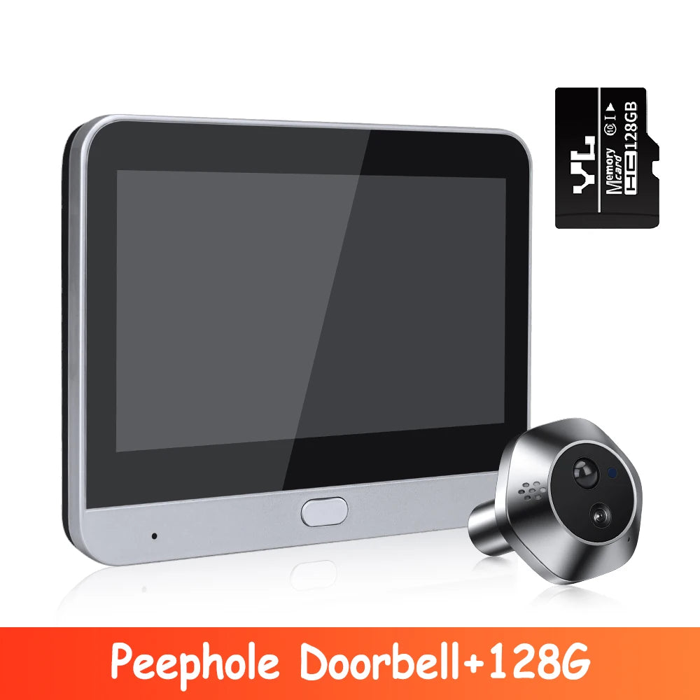 Wifi Smart Video Peephole Mini Camera Two Way Talk Audio Doorbell Tuya PIR Motion Detection APP Remote View