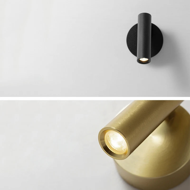 Modern Hotel Reading Indoor Wall Lamp LED Decoration Home Wall Lamp Luxury For Bedroom with switch Wall sconce Black/White/Gold
