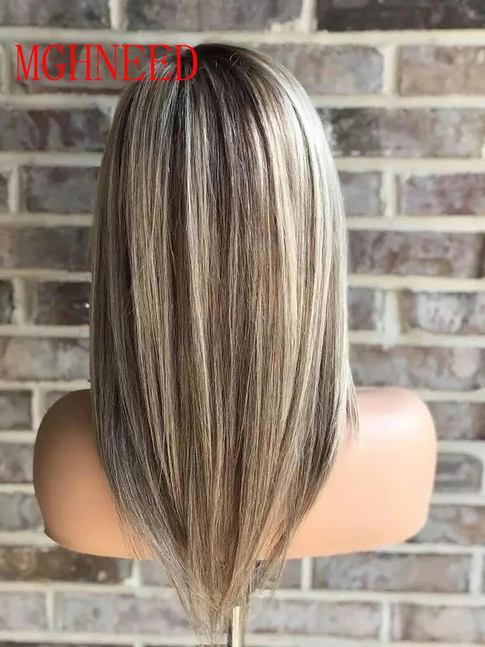 Highlight Human Hair Colored Wigs For Women Ash Grey Black Blonde 360 Straight Lace Frontal Wig Hd Transparent Lace Brazilian