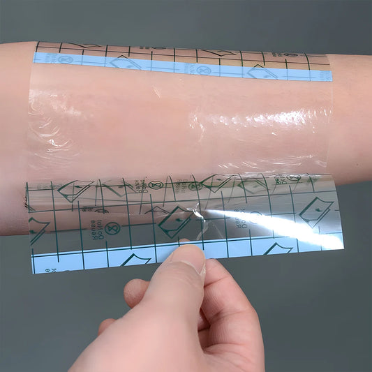 Waterproof PU Film Adhesive Bandages: 20pcs Transparent Medical Tape for Wound Care, Tattoo Aftercare, Anti-allergic & Flexible