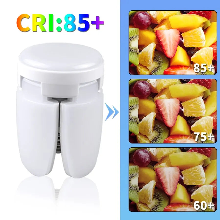 E27 Fan Shape LED Bulb AC85-265V 28W Foldable Led Light Bulb Lampada For Home Living Room Warehouse Garage Ceiling Light