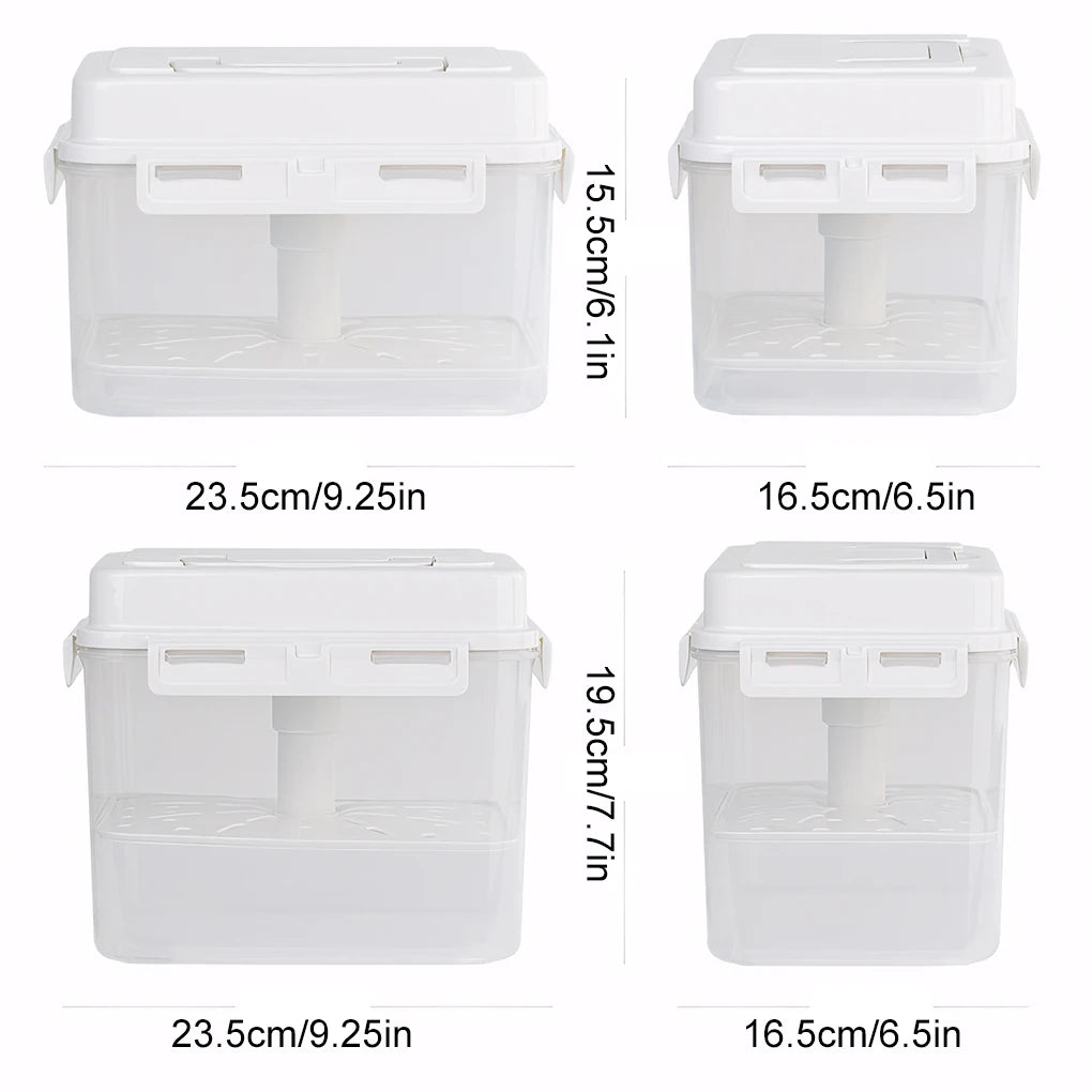 4/5L Pickle Jar with Press Plate Leakproof Kitchen Organizer Bins For Gherkin Sauerkraut Olive And Kimchi Storage Container