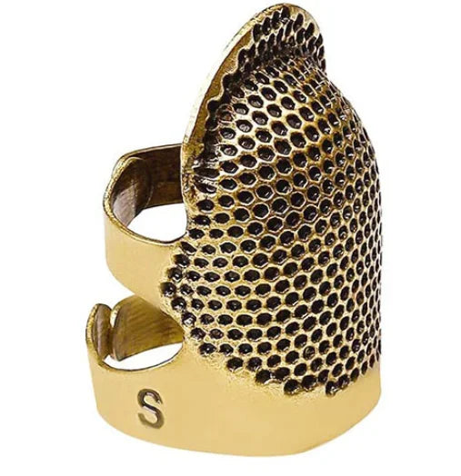 Adjustable Vintage Sewing Thimble, Handmade Non-slip Embroidery against Ring, Vintage Needle Presser Needle Hoop Finger Holder