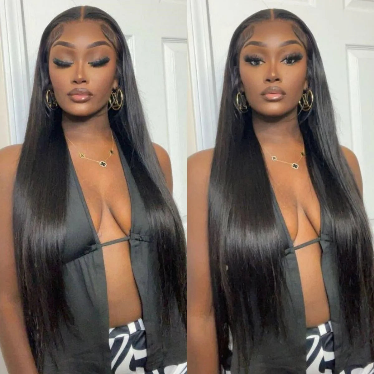 30 Inch 13x6 Lace Frontal Human Hair Bone Straight Wigs 180 Density Pre Plucked Brazilian 360 Lace Front Wig Remy Hair For Women