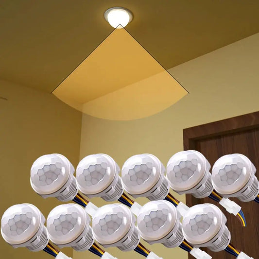 Light Motion Sencor Switch AC 220V 110V PIR Movement Detector Automatic 30s Delay for Lamp Presence Sensor Hallway Aisles Garage