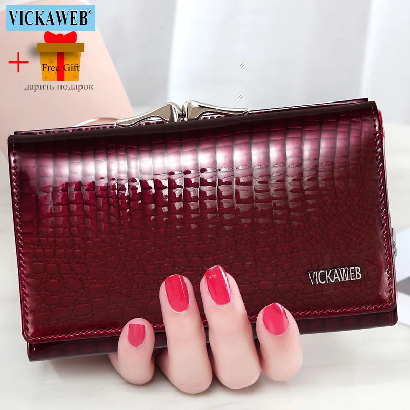 Short Wallet Female Fashion Purses Ladies Alligator Hasp & Zipper Small Coin Bag AE2155