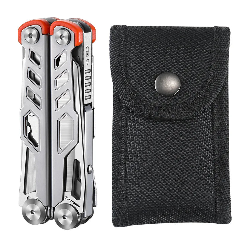 Outdoor EDC Stainless Steel Multifunctional  Folding Pliers Portable Camping Camping Hiking Combine Tool
