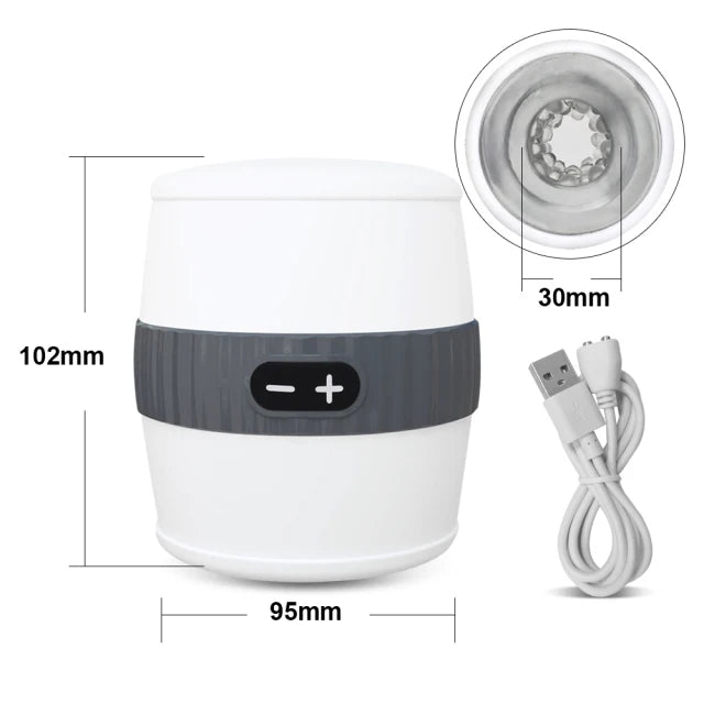 7 Modes Automatic Male Masturbator Open-ended Vibration Man Masturbation Simulation Blowjob Adult Goods Men