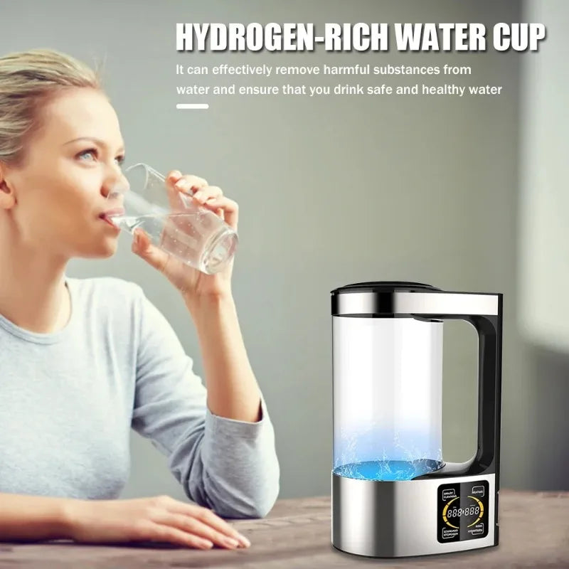 Hydrogen Rich Water Machine Constant Temperature 2000ML Hydrogen Water Pitcher Maker Machine Microelectrolysis Anti Aging