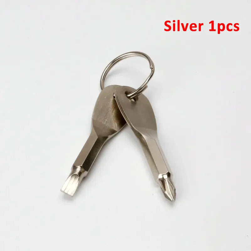 Emergency Key Screwdriver Outdoor Multifunctional Edc Tool Safety Protection Self Defense Prick Cone Combined Tool Set
