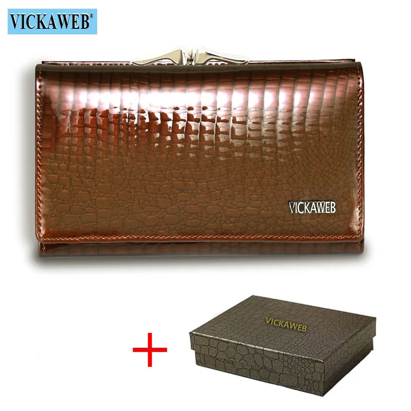 Short Wallet Female Fashion Purses Ladies Alligator Hasp & Zipper Small Coin Bag AE2155