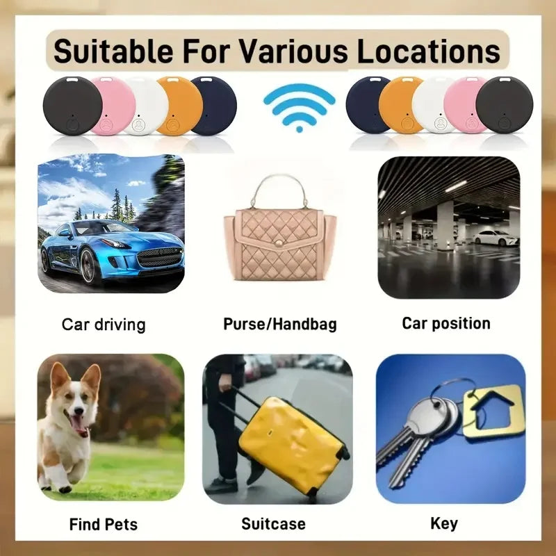 Smart GPS Tracker Bluetooth 5.0 Anti-Lost GPS Mini Device Dog Pets Kids Bag Wallet Tracking For IOS Android Smart Finder Locator