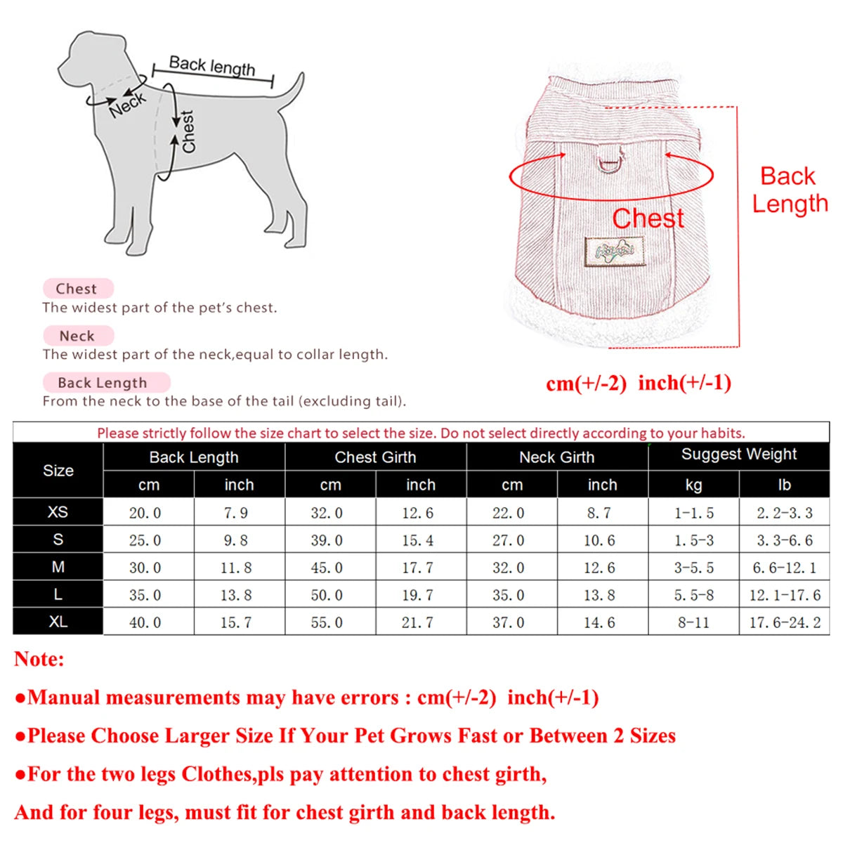 Pet Dog Jacket Coat For Small Medium Dogs Cats Winter Warm Fleece Puppy Clothes Windproof Cat Clothing Chihuahua Bulldog Outfits