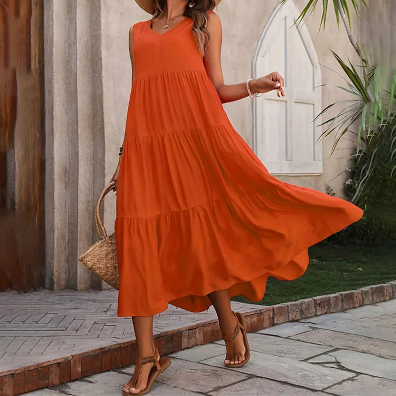 Women Dress Summer Casual Brand Dresses Elegant Yellow Black Dress Femme