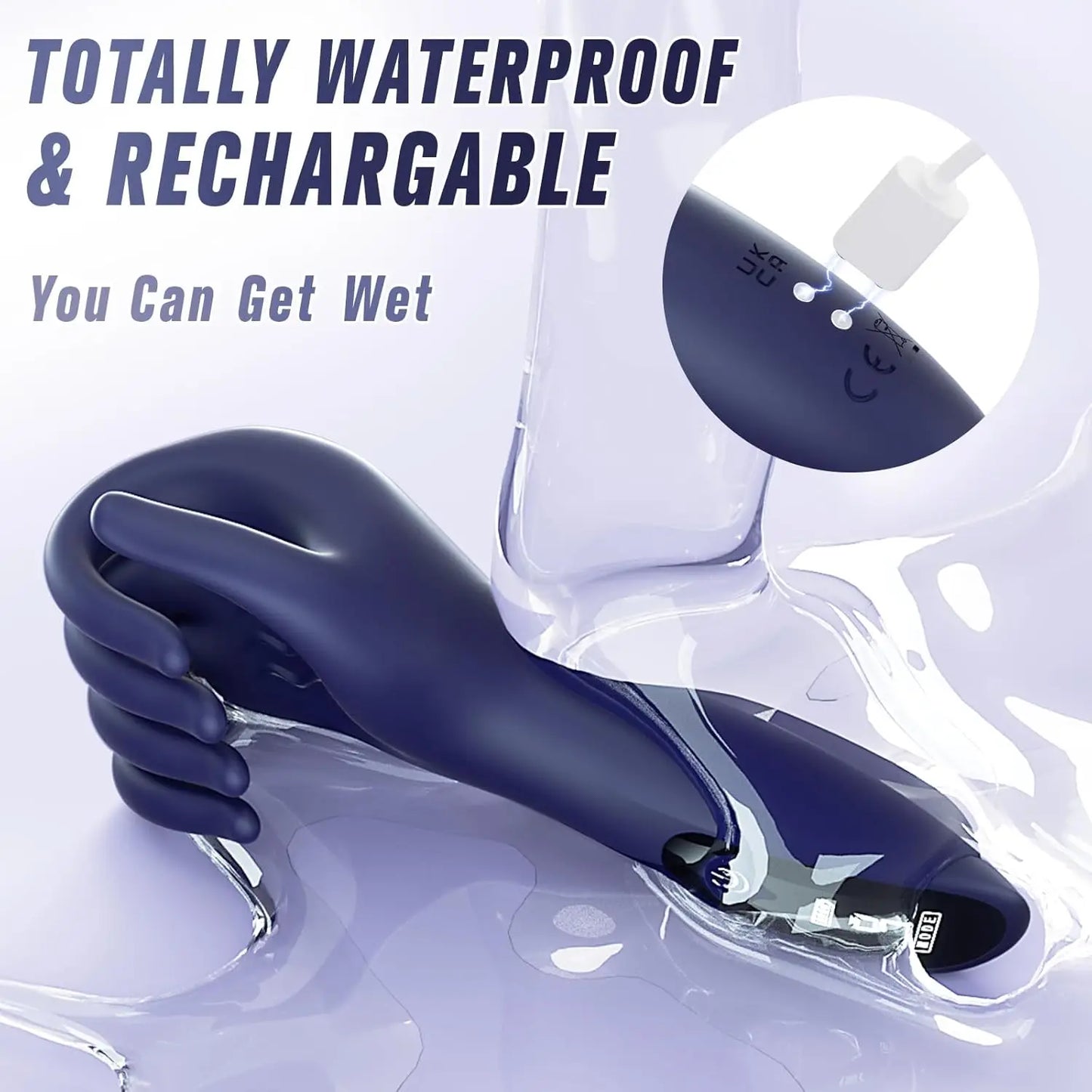 Sex Toys for Men Rechargeable Penis Massager with 9 Vibrators Male Masturbator Delay Lasting Glans Trainer Men's Glans Vibrator