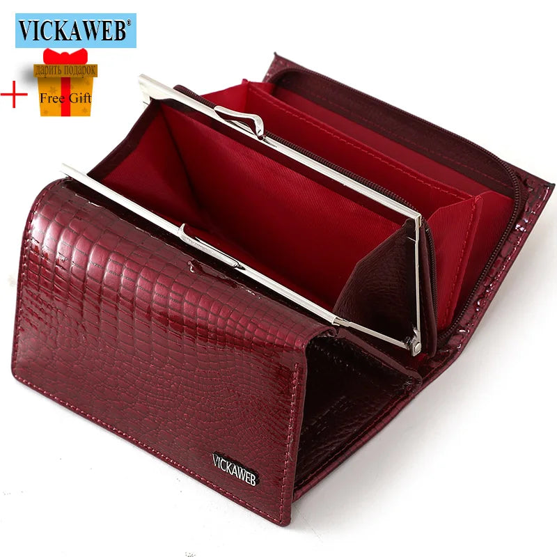 Short Wallet Female Fashion Purses Ladies Alligator Hasp & Zipper Small Coin Bag AE2155