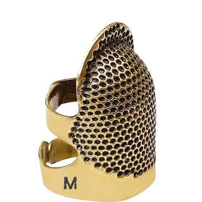 Adjustable Vintage Sewing Thimble, Handmade Non-slip Embroidery against Ring, Vintage Needle Presser Needle Hoop Finger Holder