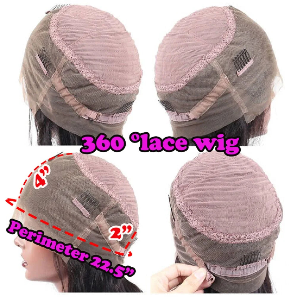 Highlight Brown Balayaga Human Hair Natural Wavy 13x4 Silk Top Lace Front Wigs Bleached Knots Glueless Full/360 Lace Front Wigs