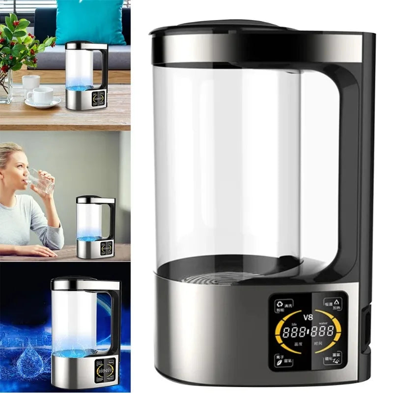 Hydrogen Rich Water Machine Constant Temperature 2000ML Hydrogen Water Pitcher Maker Machine Microelectrolysis Anti Aging