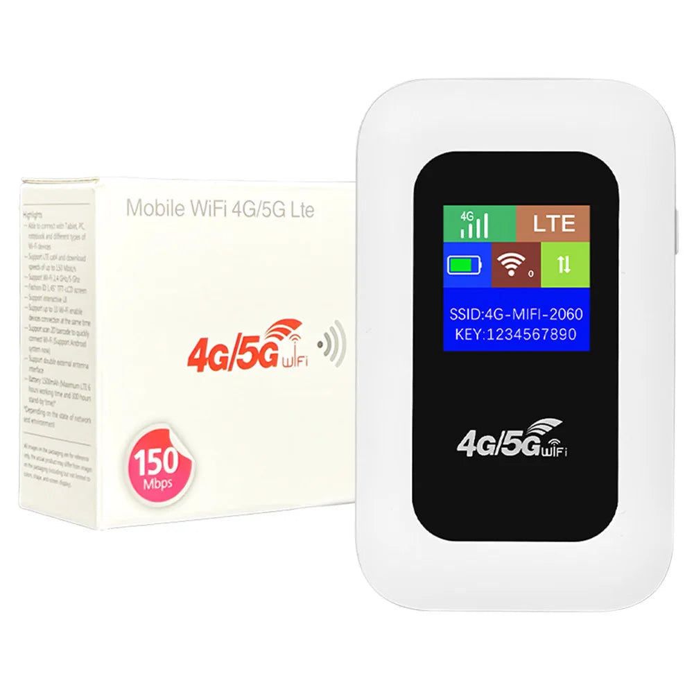 4G Mobile WIFI Router 150Mbps 4G LTE Wireless Router 2200mA Portable MiFi Modem Mobile Pocket Wifi Hotspot with Sim Card Slot