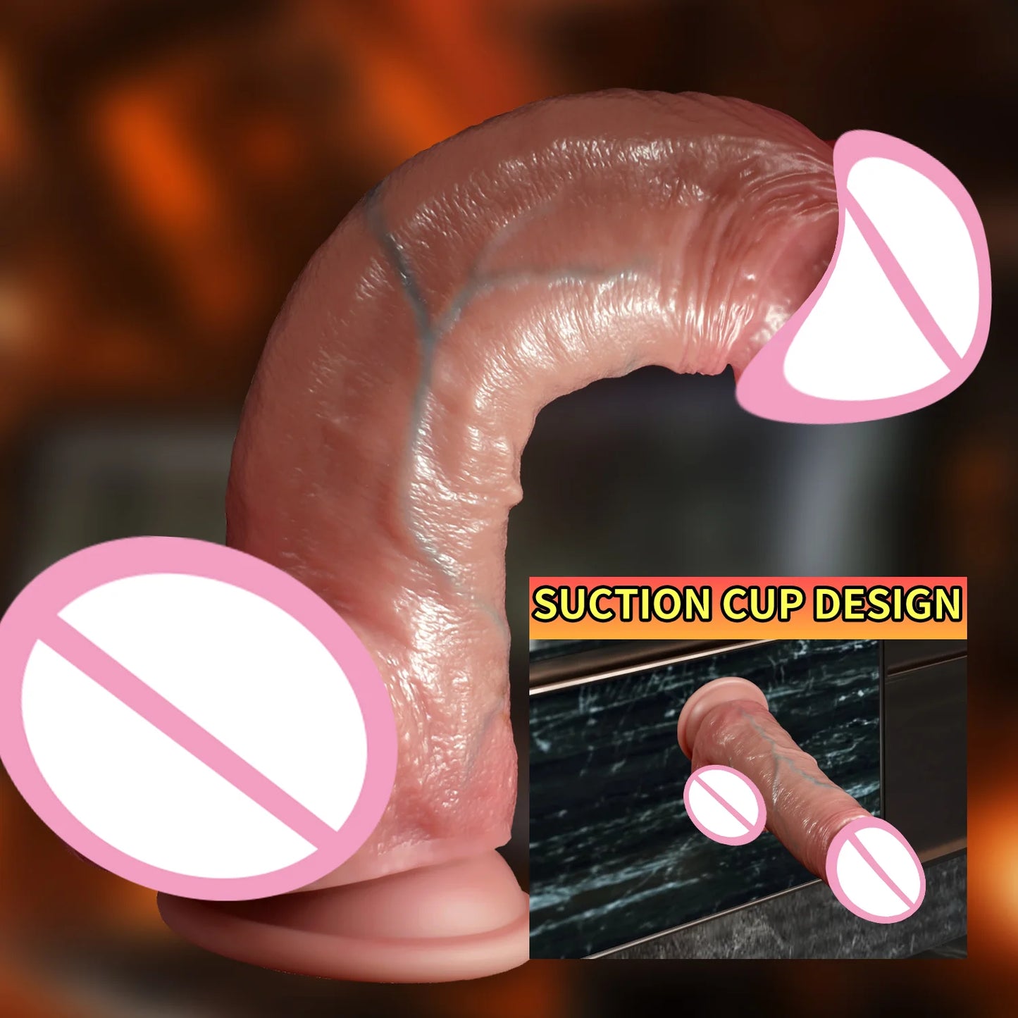 2 in1 Super Realistic Dildo Penis Sliding Foreskin+Ejaculating Big Dick Penetration Anal Female Masturbation Sexy Adult Sex toys
