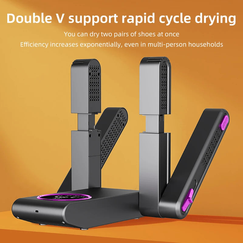 2025 Intelligent Electric Shoe Dryer Timer Adjustable Dryer Quick Drying Deodorizing Sterilizing Shoe Dryer Shoe Warmer Heater