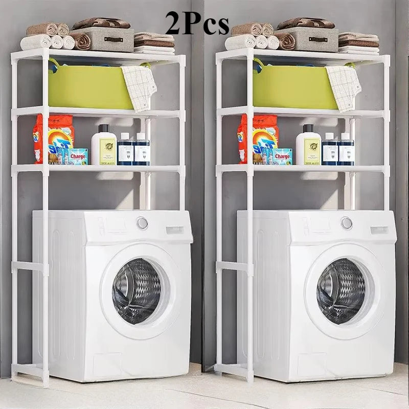 Bathroom Storage Rack Over The Toilet Shelf Multilayer Space Saver Organizer Multi-Functional Wall Hanging Toilet Storage Rack