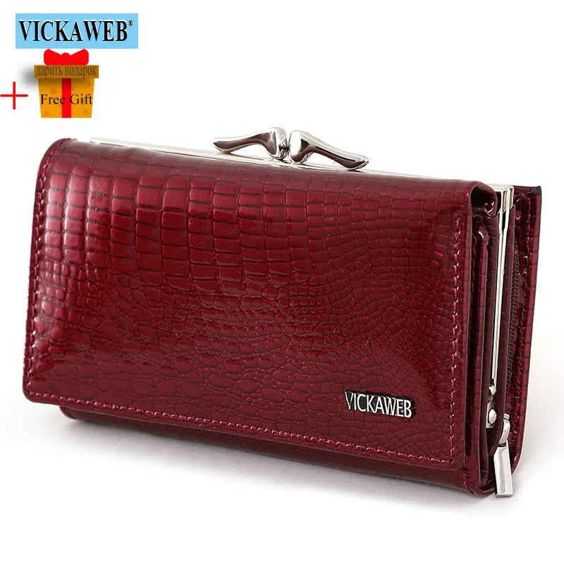 Short Wallet Female Fashion Purses Ladies Alligator Hasp & Zipper Small Coin Bag AE2155