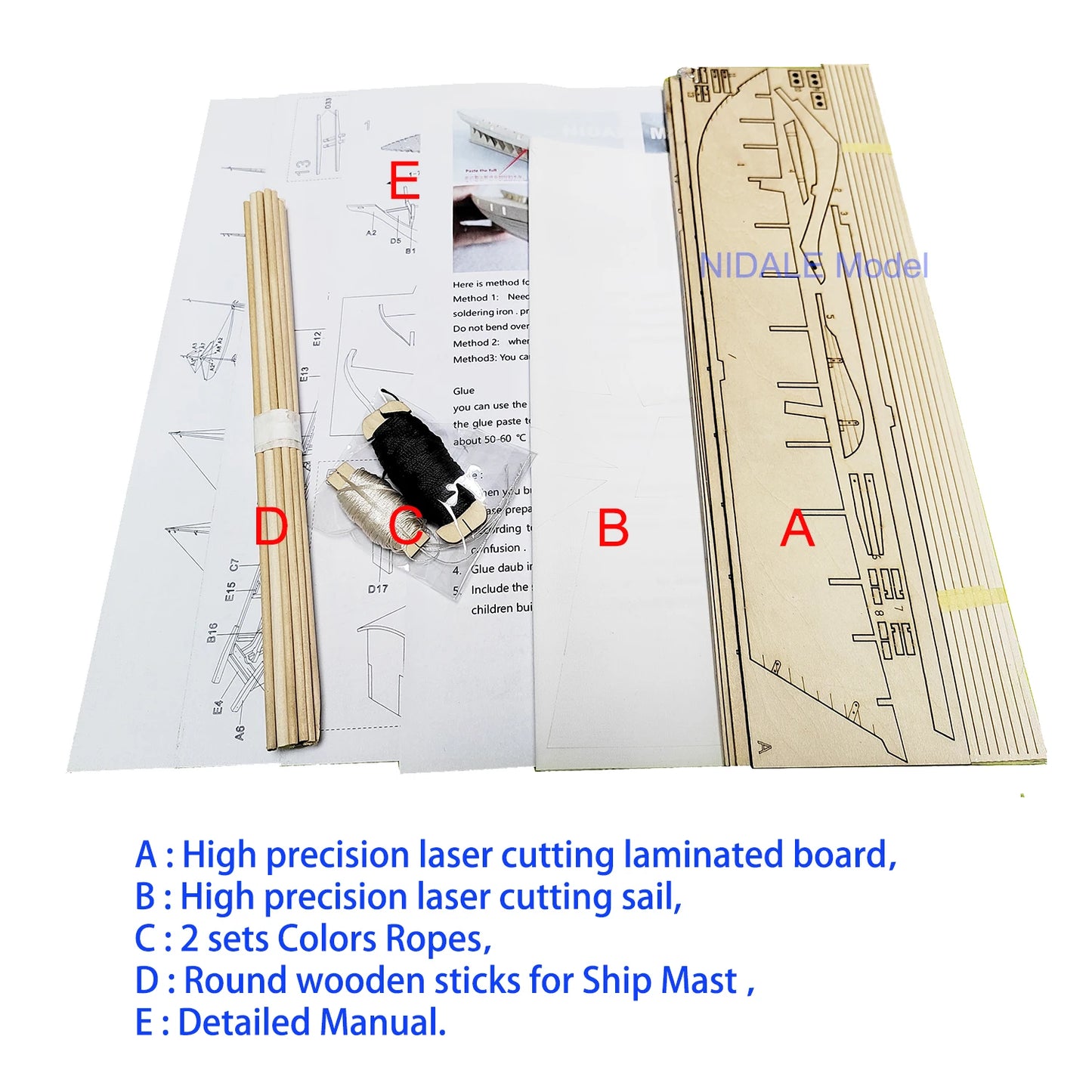 New Version Scale 1/96 Classics Ancient Ship Model Building Kits Harvey 1847 Wooden Sailboat DIY Home Decorations
