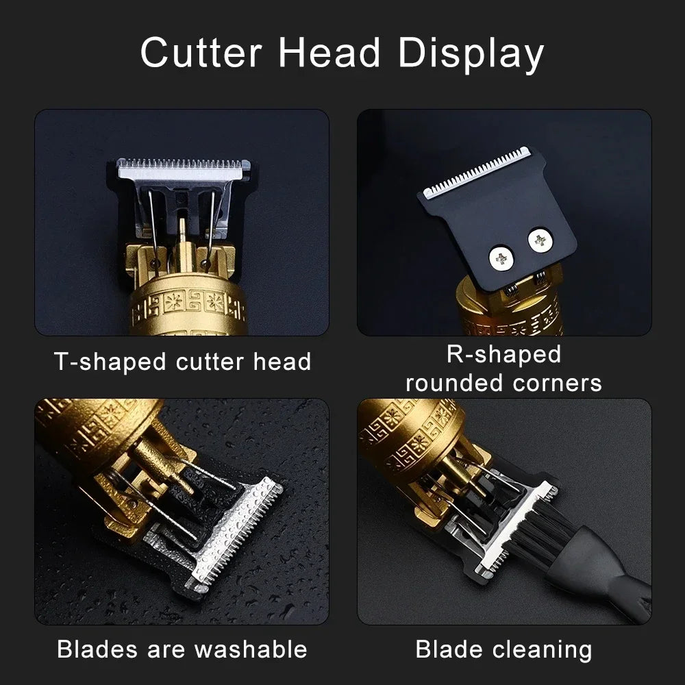 Vintage T9 Hair Clippers for Men Gifts Electric Hair Trimmer Barber Hair Cutting Machine Beard Shavers Shaving Machine Beard