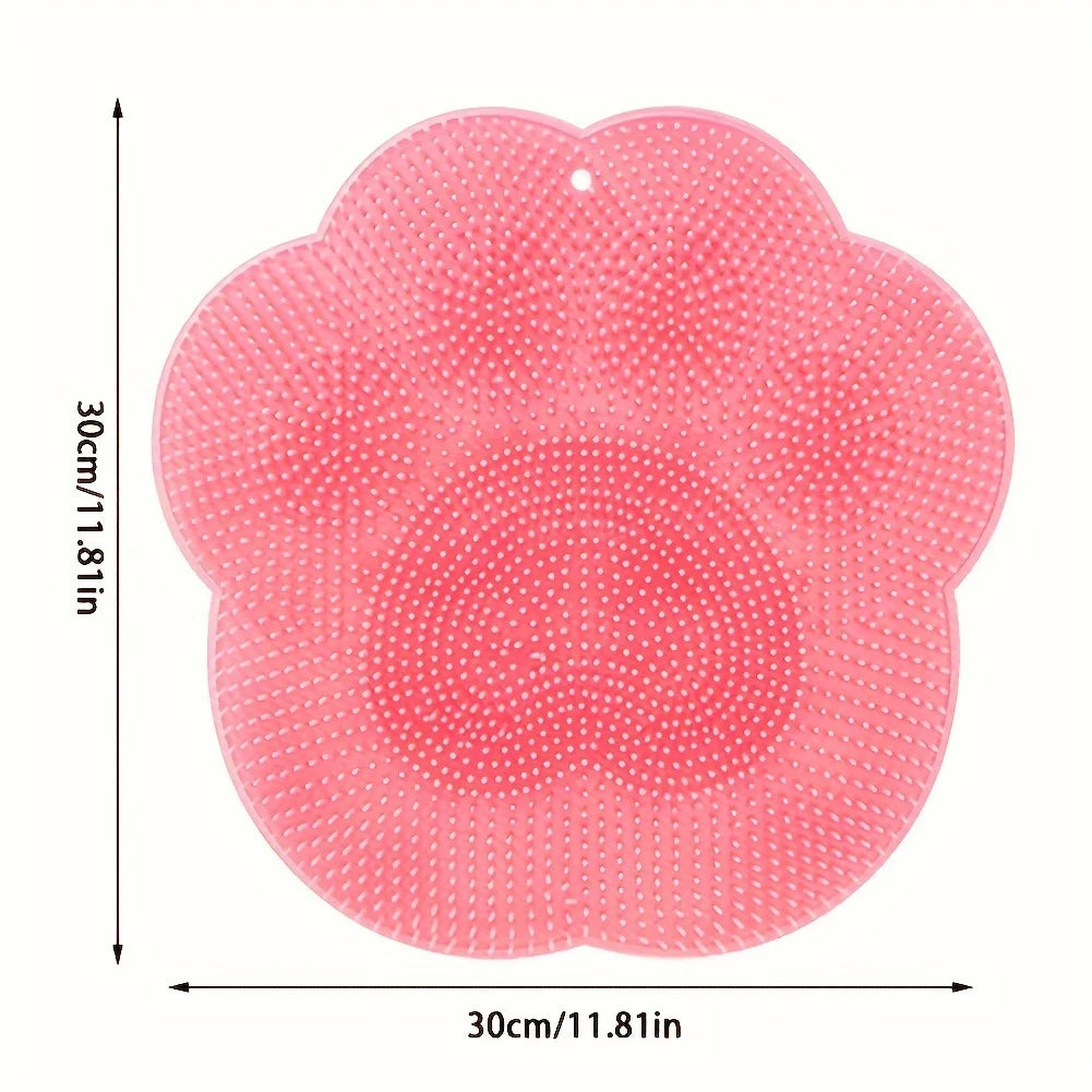 Bathroom foot scrub pad foot washing foot scrub remove dead skin rub foot large lazy back rub suction cup massage