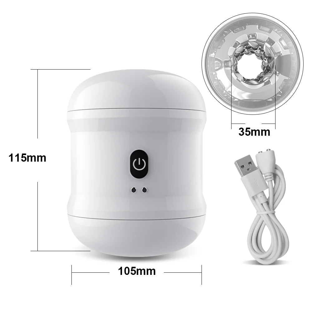 7 Modes Automatic Male Masturbator Open-ended Vibration Man Masturbation Simulation Blowjob Adult Goods Men