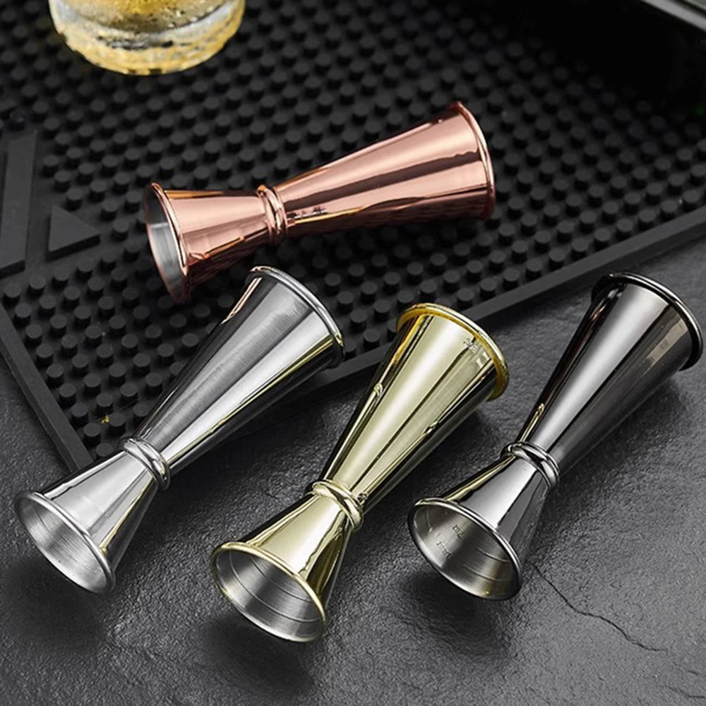 New Dual Shot Stainless Steel Measure Cup Cocktail Shaker Drink Spirit Measure Jigger Kitchen Bar Barware Tools