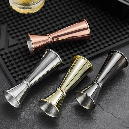 New Dual Shot Stainless Steel Measure Cup Cocktail Shaker Drink Spirit Measure Jigger Kitchen Bar Barware Tools